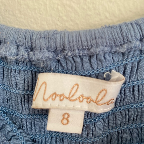 City beach Off the shoulder long womens dress-blue - Picture 7 of 7